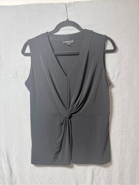 Alfani Black Sleeveless Twist-Front V-Neck Camisole